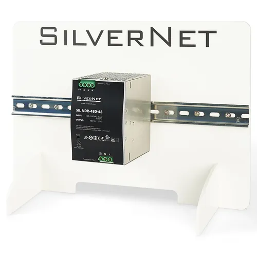 صورة SilverNet SIL NDR-480-48 مزود طاقة لمحول الشبكة 48 منفذًا