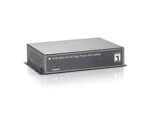 صورة مقسم PoE فاست إيثرنت عالي الطاقة من LevelOne (متوافق مع IEEE 802.3af/at)