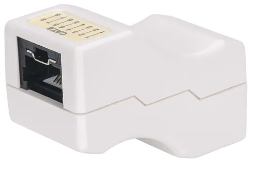 مقارنة ACT Cat6A صندوق تثبيت شبكة سطحي محمي بـ 8 منافذ مع موصل شبكة Intellinet Inline - RJ45 Cat6/Cat6a Keystone Coupler