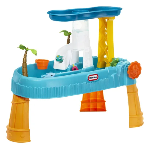 مقارنة طاولة مياه 3 في 1 للرش والنمو Little Tikes مع طاولة مياه جزيرة الشلال Little Tikes
