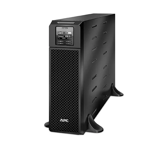 مقارنة جهاز إمداد الطاقة اللامنقطعة (UPS) اي بي سي SRT5KXLT مع نظام طاقة غير منقطع (UPS) من APC طراز SRV1KRIRK-E