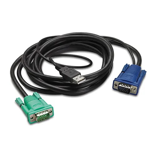 مقارنة كابل KVM من APC موديل AP5821 {request()->input('language_config')['common']['with']} مغير نوع كابل فيليبس SWV3460W/17 أسود