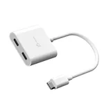 j5create محول USB-C إلى USB-C مزدوج مع دعم الفيديو أو توصيل الطاقة
