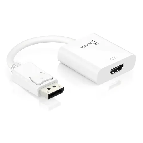 مقارنة j5create محول DisplayPort إلى HDMI طراز JDA154 {request()->input('language_config')['common']['with']} j5create محول mini DisplayPort إلى 4K HDMI طراز JDA159
