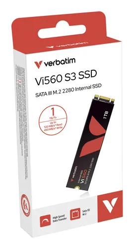 مقارنة  {request()->input('language_config')['common']['with']} وسيط تخزين ذو حالة ثابتة داخلي فيرباتيم Vi560 S3 M.2 بسعة 1 تيرابايت