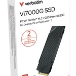 محرك أقراص Verbatim Vi7000G PCIe NVMe M.2 2TB SSD داخلي (للألعاب)
