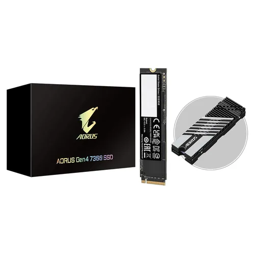 محرك أقراص GIGABYTE AORUS Gen4 7300 1TB SSD داخلي