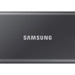 محرك أقراص صلبة محمول سامسونج T7 2 تيرابايت USB-C - تيتانيوم