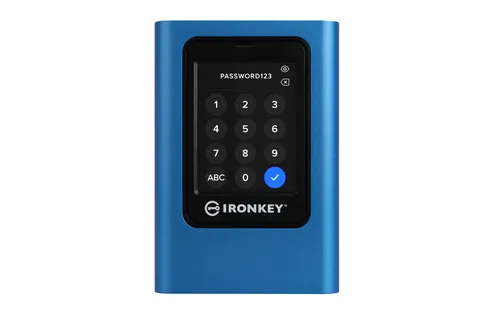 مقارنة Kingston Technology IronKey 1920GB Vault Privacy 80 XTS-AES 256-bit Encrypted External SSD {request()->input('language_config')['common']['with']} Samsung MU-PH4T0S