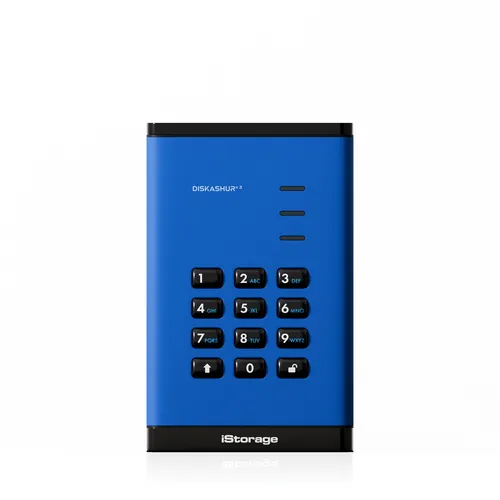 مقارنة iStorage diskAshur³ SSD 1TB Blue | Secure Portable Solid State Drive | FIPS 140-3 Level 3 Complaint |Common Criteria EAL 5+ | PIN protected | AES-XTS 256-bit hardware encryption | GDPR {request()->input('language_config')['common']['with']} Samsung Portable SSD T7 Touch 2TB - Black