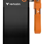 Verbatim Pocket SSD USB 3.2 Gen 2 1TB Black/Orange