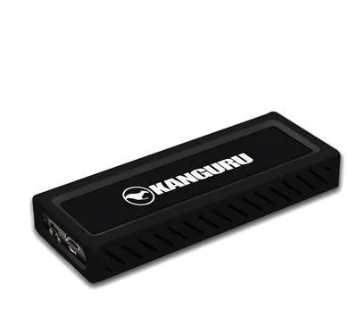 صورة iStorage Kanguru UltraLock Superspeed+ USB-C M.2 NVMe External SSD 4 TB| Secure Portable Solid State Drive |Physical Write Protect Switch| Secure Firmware| TAA Compliant |