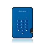 iStorage diskAshur² SSD 1TB Blue | Secure Portable Solid State Drive |AES-XTS 256-bit Hardware Encryption | PIN protected | OS & Platform Independent | TAA Compliant |Brute force hack defence | Dust/Water Resistant