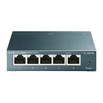 TP-Link TL-SG105 مفتاح شبكة جيجابت غير مُدار بـ 5 منافذ