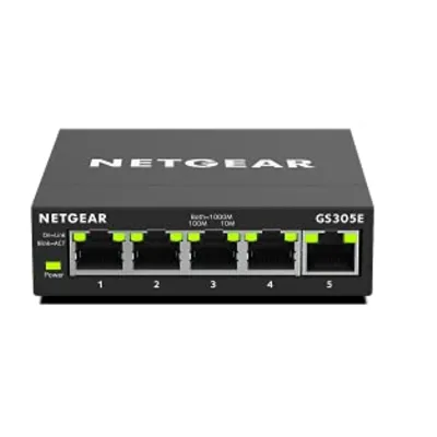 NETGEAR GS305E مفتاح شبكة جيجابت إيثرنت 5 منافذ