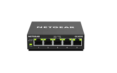 صورة NETGEAR GS305E مفتاح شبكة جيجابت إيثرنت 5 منافذ