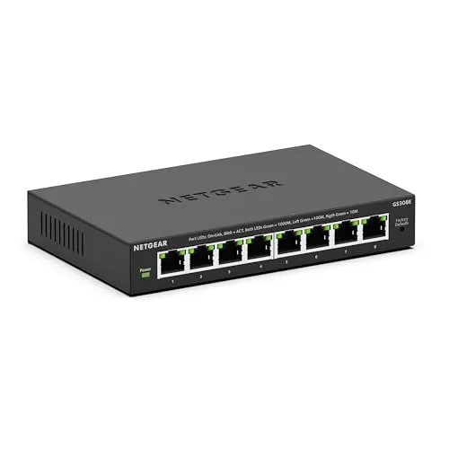 صورة NETGEAR GS308E مفتاح جيجابت 8 منافذ