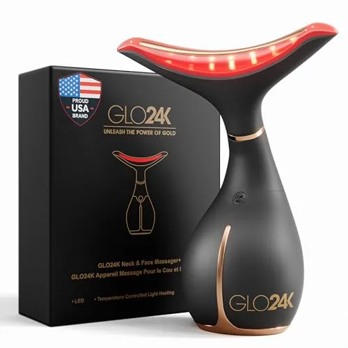 صورة جهاز GLO24K للعناية بالوجه والرقبة بالضوء الأحمر