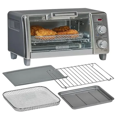 فرن توستر بلاك اند ديكر Crisp 'N Bake Air Fry سعة 17 لتر