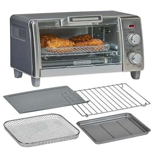 صورة فرن توستر بلاك اند ديكر Crisp 'N Bake Air Fry سعة 17 لتر
