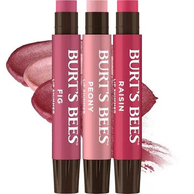 Burt's Bees Lip Shimmer Nude Trio Set