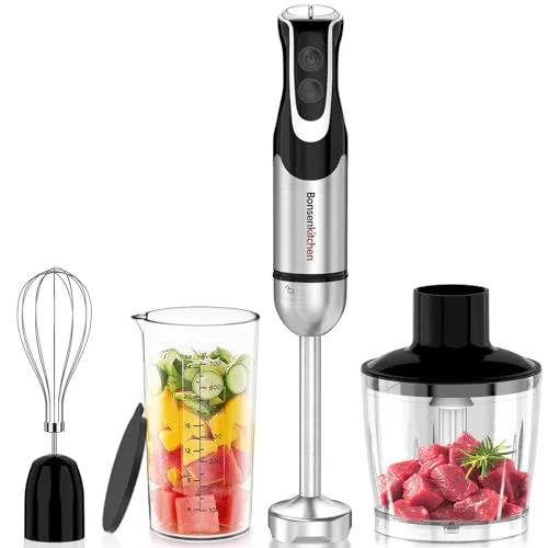 مقارنة  مع خلاط يدوي سلكي KitchenAid KHBV53 بلون فضي كونتور