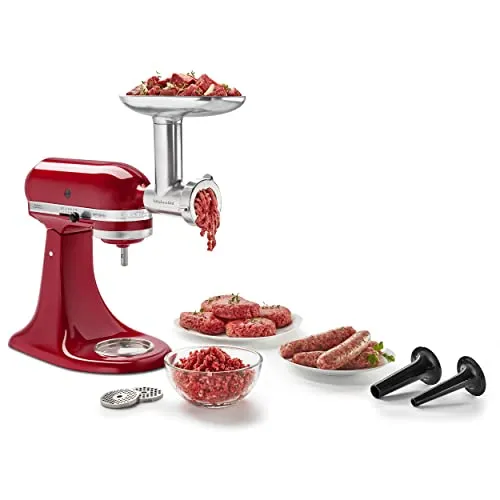 صورة KitchenAid KSMMGA ملحق مطحنة طعام معدنية لخلاط قائم