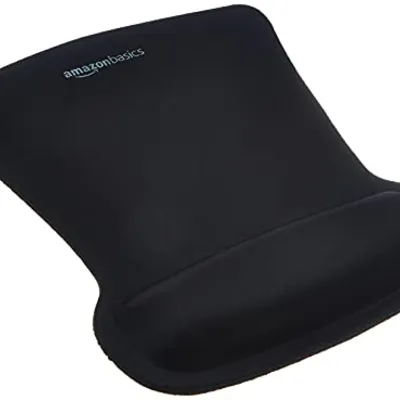 Amazon Basics Ergonomic Gel Mouse Pad Black