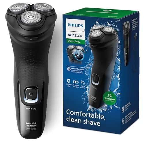 صورة Philips Norelco Shaver 2400 Series X3001/90 ماكينة حلاقة دوارة