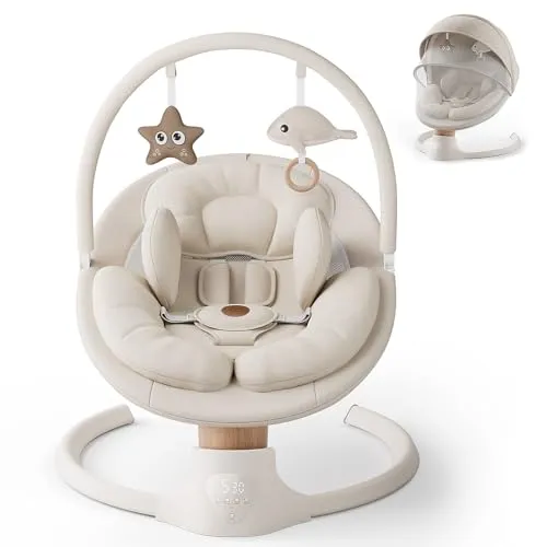 مقارنة أرجوحة أطفال كهربائية شيكو (موديل 05079148400000) مع FasonBaby Portable Electric Infant Swing Beige