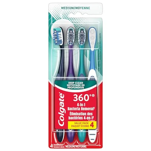 صورة Colgate 360 Whole Mouth Toothbrush 4 Pack