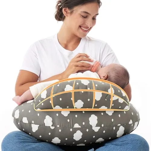 Momcozy Original Safety Guard Nursing Pillow - Grey