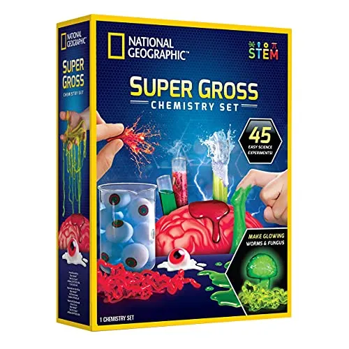 مقارنة National Geographic Gross Science Kit (Multicolor, Plastic, Ages 8-12) مع مجموعة تجارب العلوم UNGLINGA 150