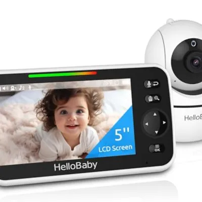 HelloBaby HB6550 5" جهاز مراقبة أطفال بالفيديو