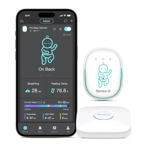 Sense-U Pro Baby Monitor - أبيض