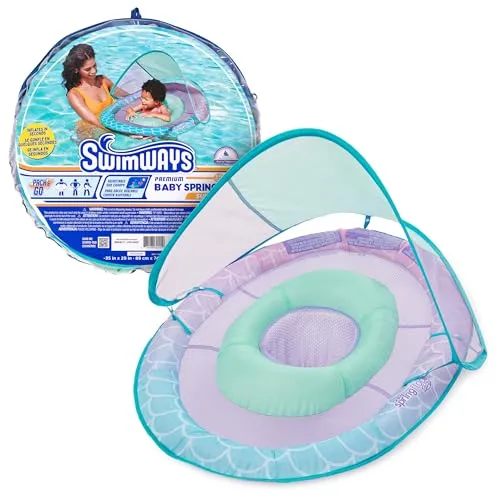 مقارنة LAYCOL Canopy Baby Pool Float 6-36M مع SwimWays Baby Spring Float Mermaid Canopy