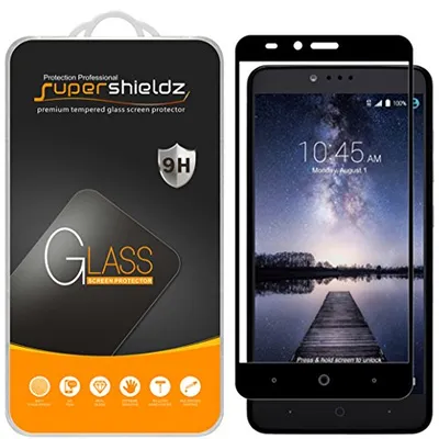 Supershieldz واقي شاشة ZTE Grand X Max 2 زجاج مقوى أسود