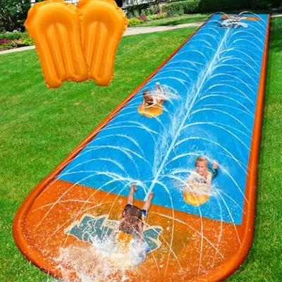 زلاقة مائية مزدوجة المسار 22 قدمًا من Spring Water 22 ft