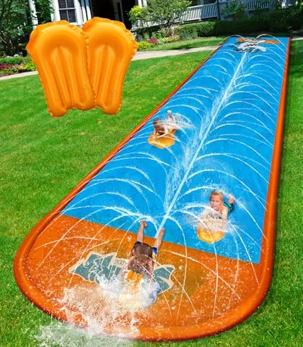 صورة زلاقة مائية مزدوجة المسار 22 قدمًا من Spring Water 22 ft