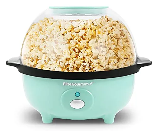 صورة صانعة فشار Elite Gourmet EPM330M سعة 12 كوب لون نعناعي