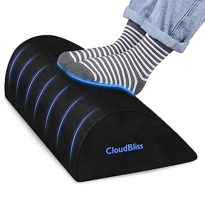 مسند قدم مريح من الإسفنج CloudBliss أسود