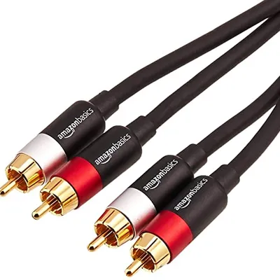 كابل ستريو RCA ثنائي الذكر من Amazon Basics بطول 15 قدم 15 ft