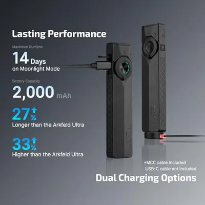 Thumbnail 7 of كشاف Olight ArkPro Ultra المسطح فائق الأداء أسود عقيق
