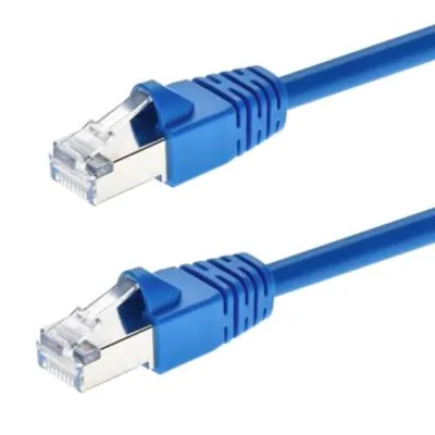 كابل توصيل Monoprice Cat6A S/FTP بطول 5 قدم أزرق 5 ft