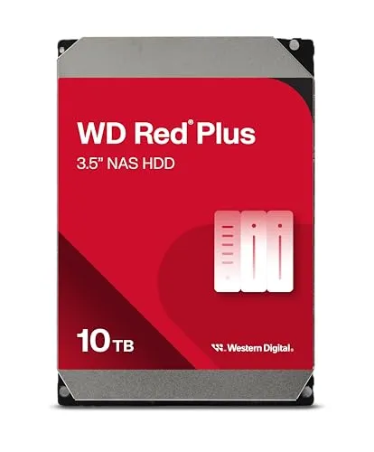 صورة محرك أقراص صلبة داخلي WD Red Plus سعة 10TB لنظام NAS بحجم 3.5 بوصة