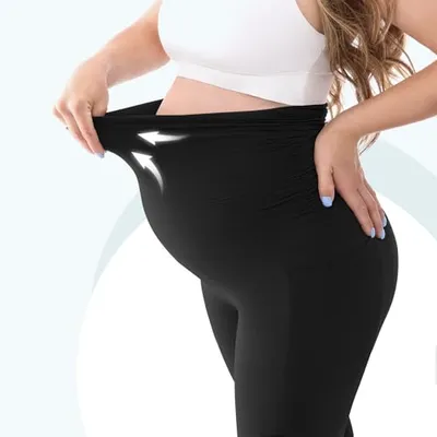 Thumbnail 5 of بنطال ليقنز الحمل من ليافيغر بجيوب – أسود، مقاس كبير