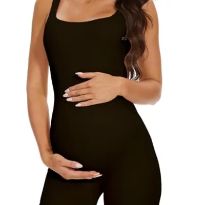 BDITANLE بذلة رياضية حمل ملساء لون أسود