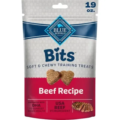 مكافآت تدريب الكلاب Blue Buffalo Bits باللحم البقري 19 oz
