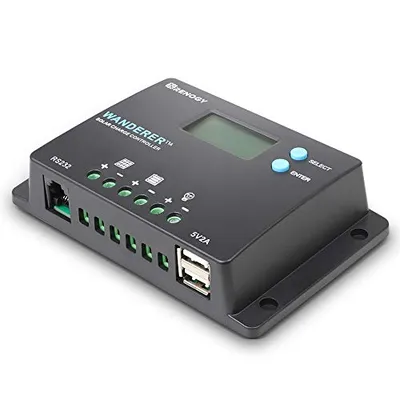 جهاز التحكم بالشحن بالطاقة الشمسية Renogy Wanderer 10A PWM