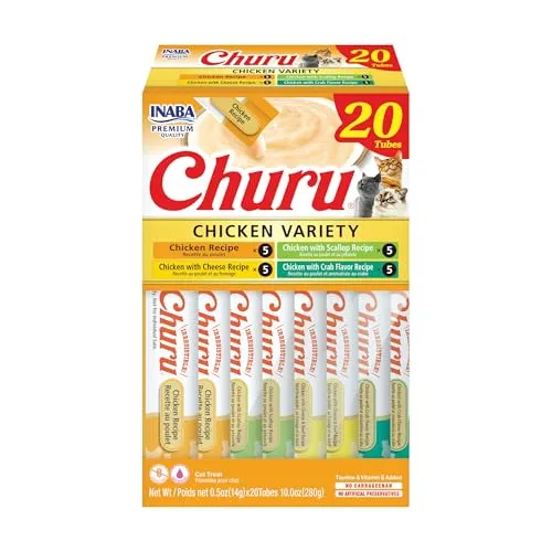 صورة INABA Churu هريس دجاج للقطط 20 أنبوب